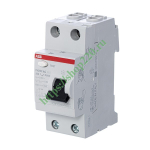 УЗО ABB FH202 AC-25/0,03 2-х полюсное тип AC 25A 30mA 2 модуля (ВДТ) 2CSF202004R1250