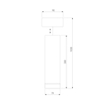 Подвесной светодиодный светильник DLR023 12W 4200K