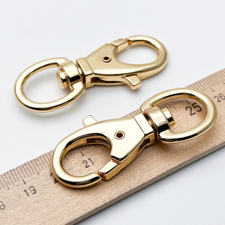 Замок-карабин (крупный!), цвет золото, размер 53*20 мм, цена за 1 шт