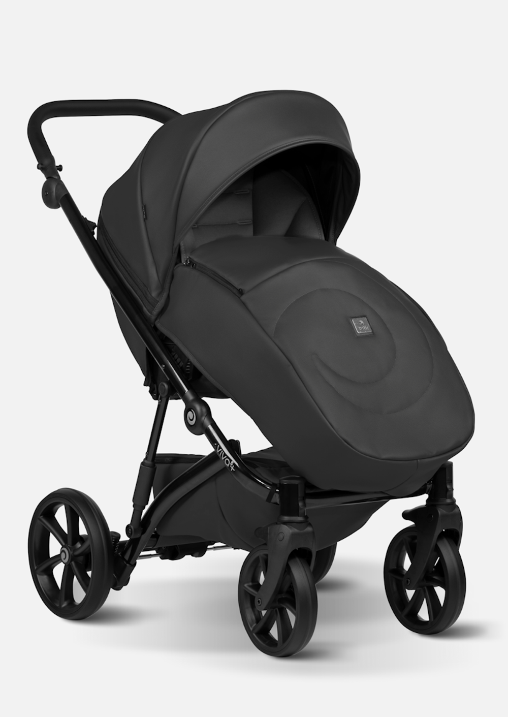 Tutis Коляска 2 в 1 VIVA 5+ Leather Jet Black