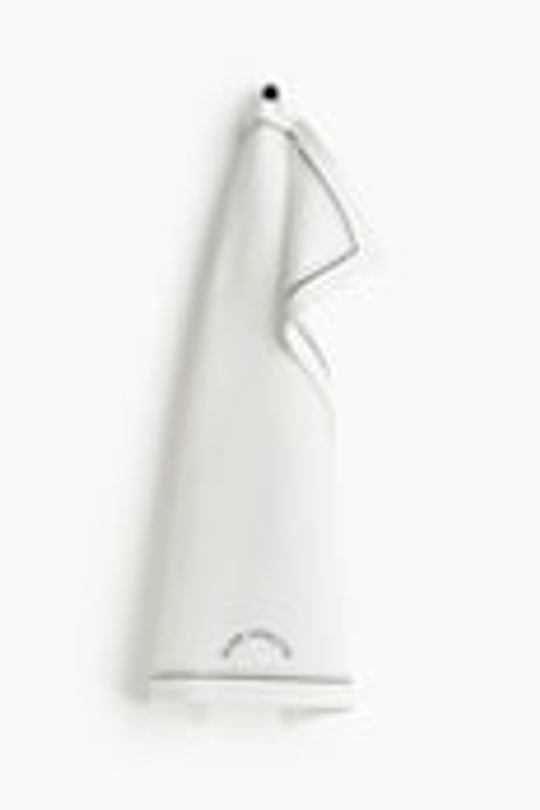 H&M HOME Кухонное полотенце с вышивкой, белый