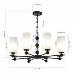 Подвесная люстра ST-Luce AURORA SL2003.403.08