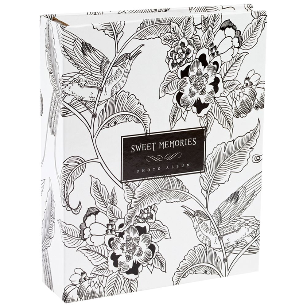 Фотоальбом на 200 фото, 10*15, А5, Black&White, Спейс
