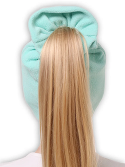 Шапка флисовая с отверстием для кички Николь