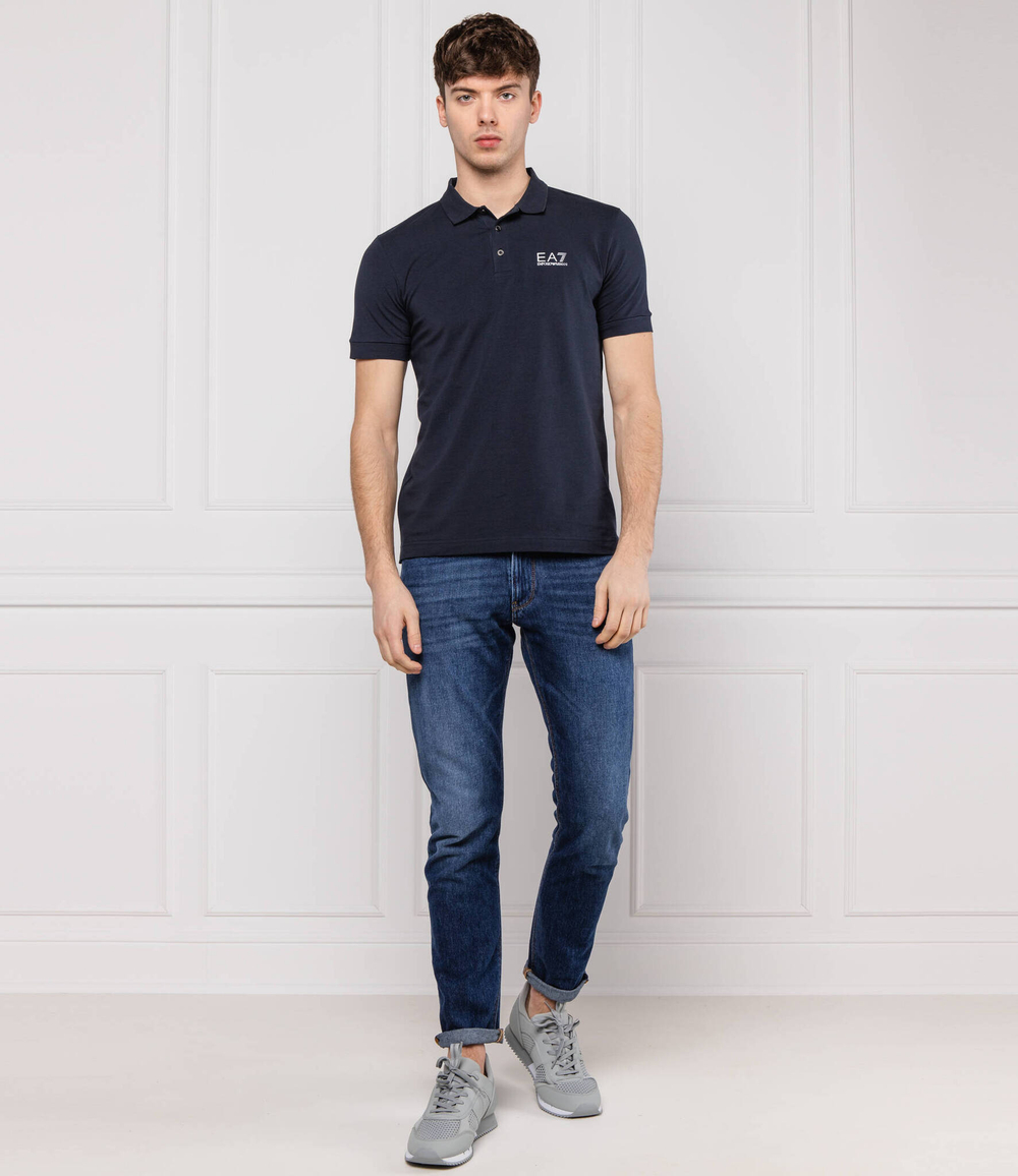 поло EA7 - темно-синий(8NPF04 PJM5Z)