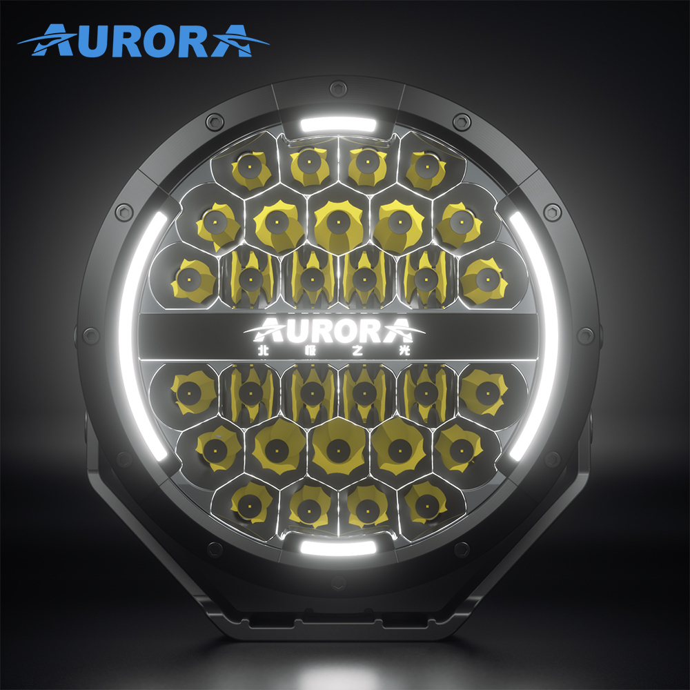 Прожектор 9" Aurora комбинированного белого света ALO-P-R-9-C31D-AW