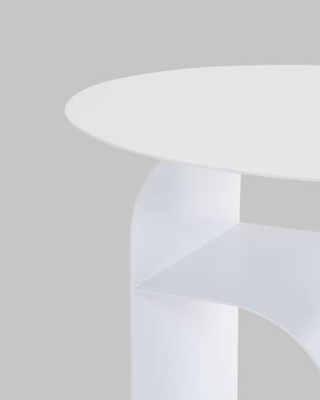 Журнальный столик Arwel металл белый