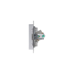 ATLASDESIGN РОЗЕТКА компьютерная RJ45, кат. 5Е, механизм, АЛЮМИНИЙ