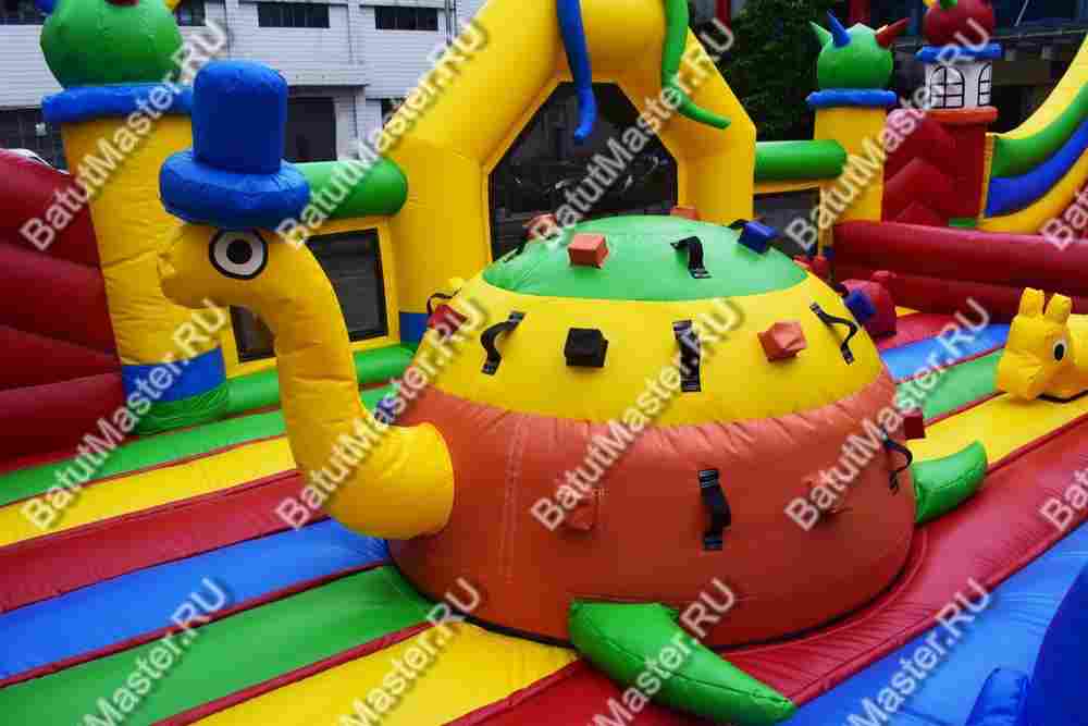 Коммерческий надувной батут "Осьминоги и акулы" 17*10*8 м B-14657