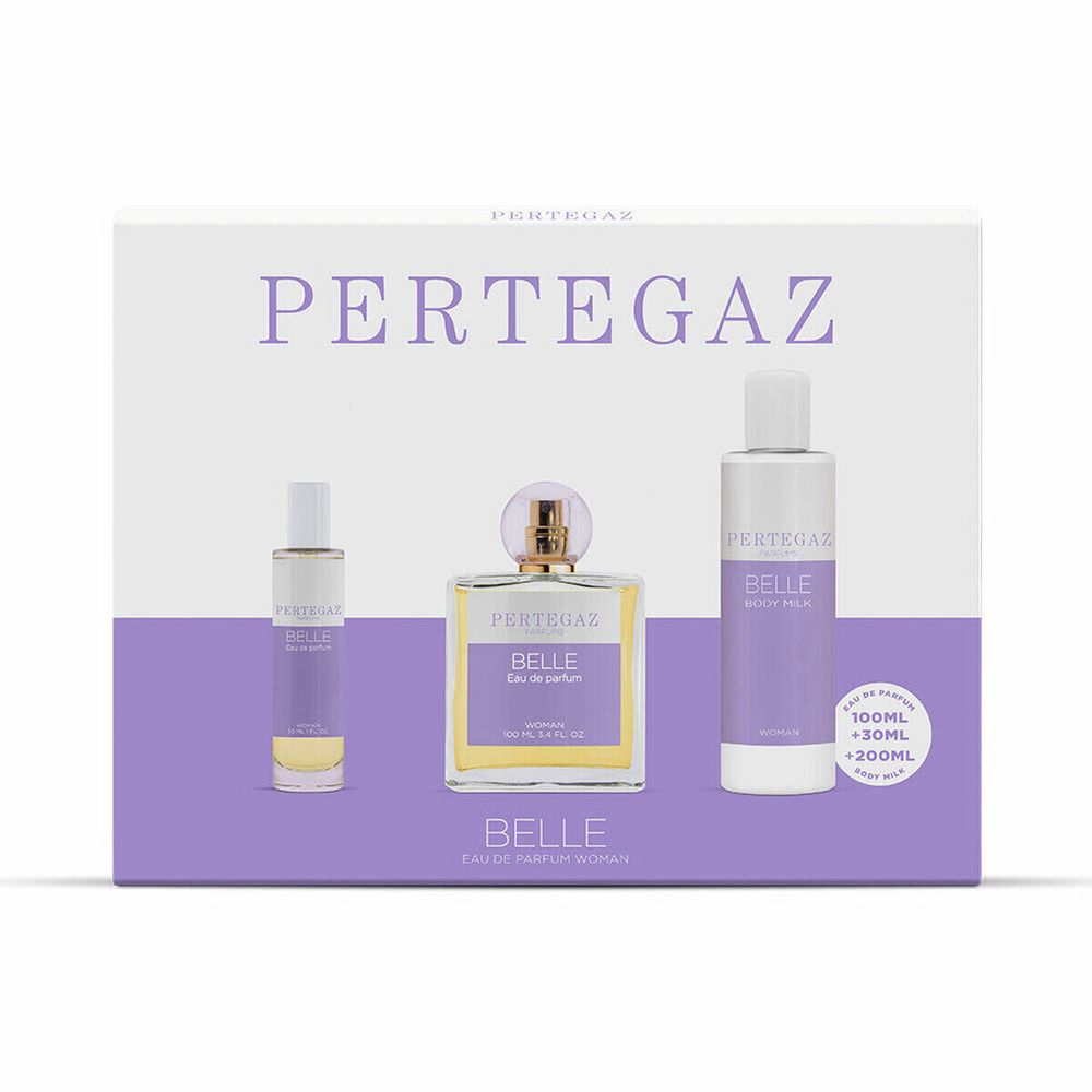 Женский парфюмерный набор Pertegaz Belle 3 предмета, включая Eau de Toilette и гель для душа