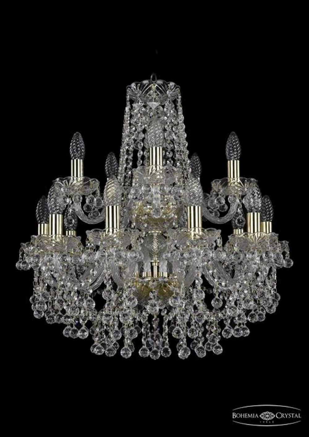 Подвесная люстра Bohemia Ivele 1409/10+5/195/2d/G