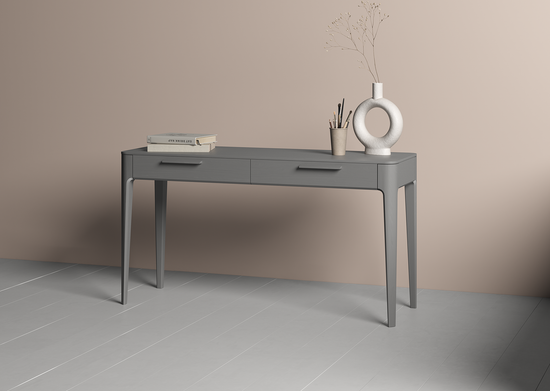 Консоль Type oak 2 ящика ширина 140 см (серый)