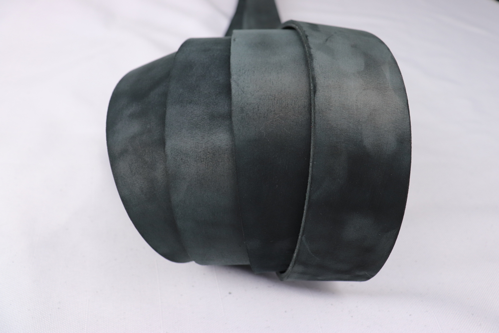 Ременная заготовка Шелк Черный гладкая