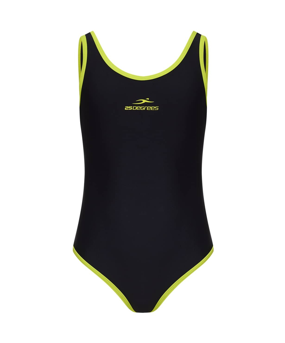 Купальник для плавания Edge Black/Lime, полиамид, детский