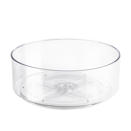 Органайзер круглый Raido, 23х23х9 см, прозрачный