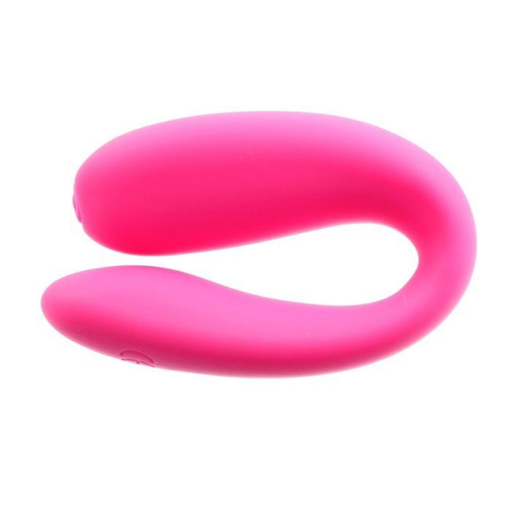 Розовый стимулятор для пар с вибропулей (Цвет: розовый)