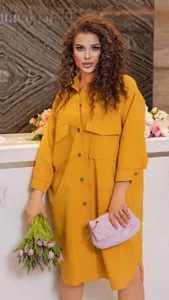 Платье-рубашка УК-1865 Fabrika