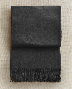 Zara Home - Декоративный плед с бахромой, серый, 140x190 см