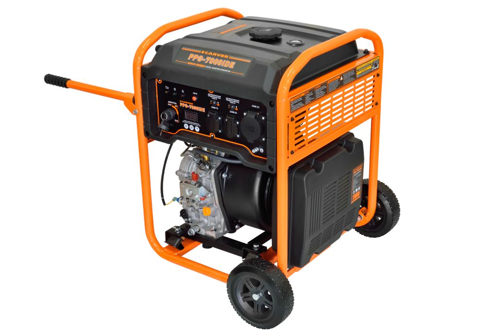 Генератор CARVER PPG - 7000IDE дизель инверторный