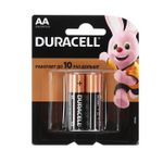 Элемент питания DURACELL MN1500/LR6 2BL AA BASIC 2*10 (5010608) кратно 2 шт