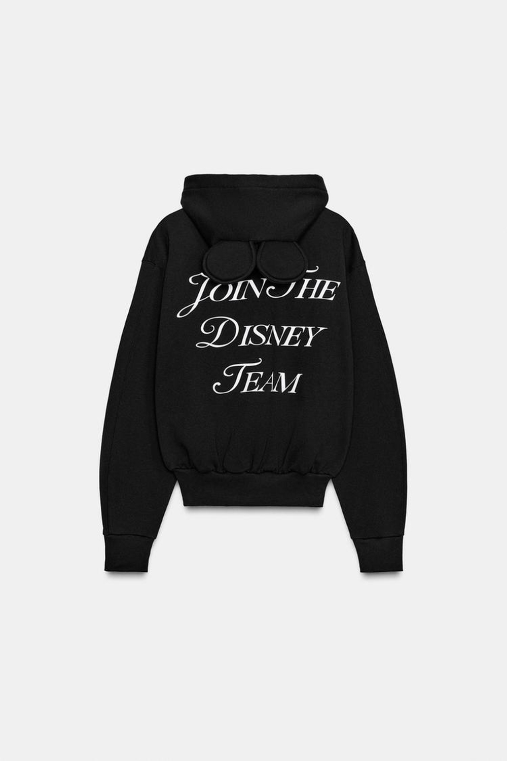 ZARA ТОЛСТОВКА С ТЕКСТОМ ©DISNEY, ЧЕРНЫЙ
