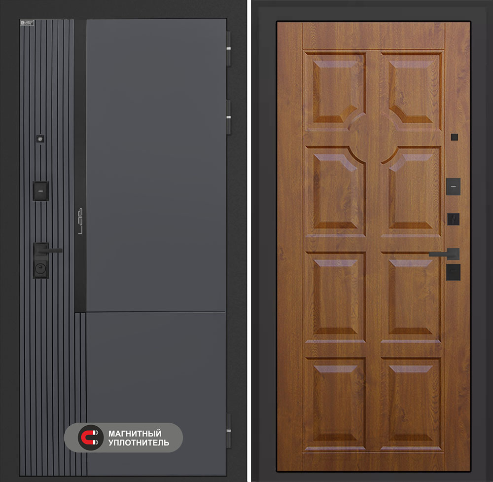 Входная дверь Лабиринт Лаб 2 Про - 17 Винорит Золотой дуб