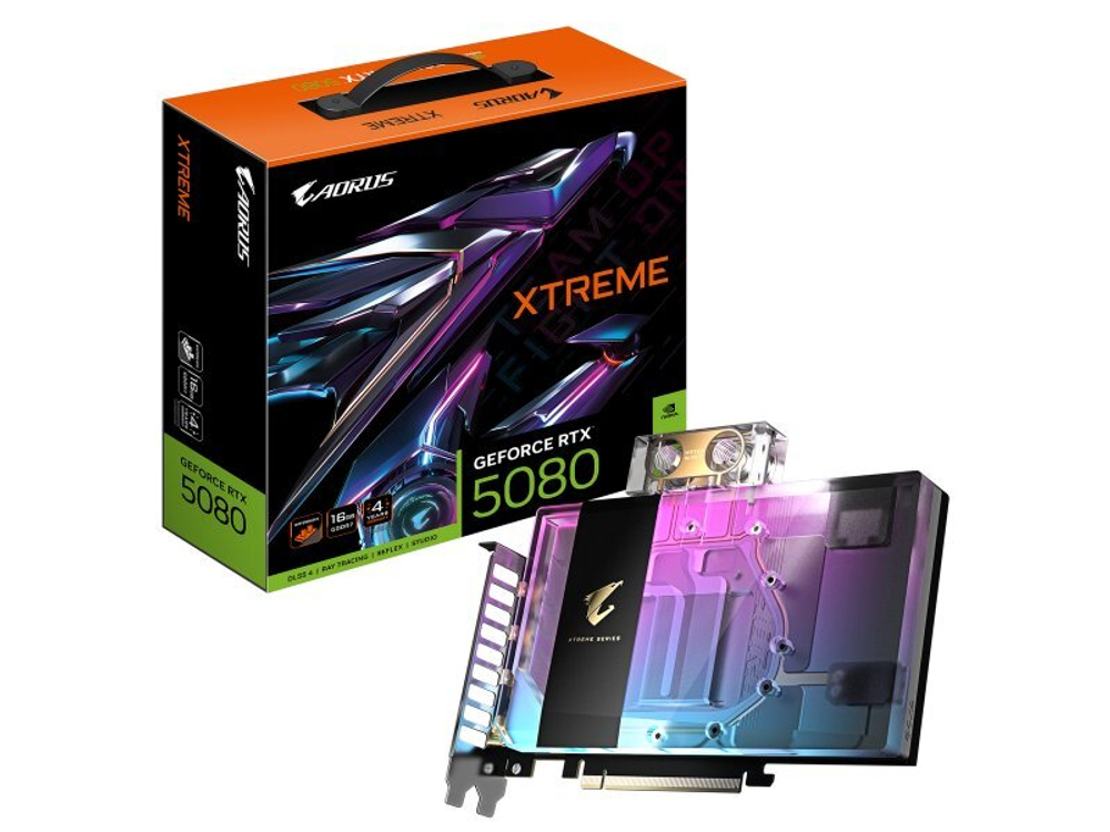 Видеокарта Gigabyte Nvidia GeForce RTX 5080 [GV-N5080AORUSX WB-16GD]