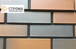 Кирпич лицевой СТРОМА Bordo flash гладкий 1 НФ