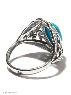 "Калинка" кольцо в серебряном покрытии из коллекции "Самоцветы" от Jenavi