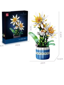 Конструктор Кактус бонсай Эпифиллум 835 деталей