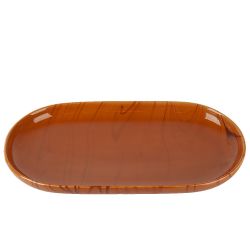 Блюдо сервировочное "Wooden Grain" 29,5*16,5*3см. (min2) (фарфор) (транспортная упаковка)