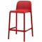 Красный пластиковый полубарный стул Lido Mini | Nardi | Италия