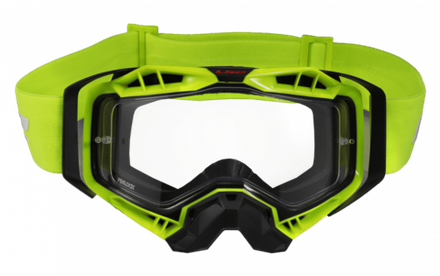 LS2 Очки кроссовые AURA Goggle с прозрачной линзой желтые