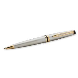 Шариковая ручка Waterman Expert 3, цвет: Stainless Steel GT, стержень: Mblue