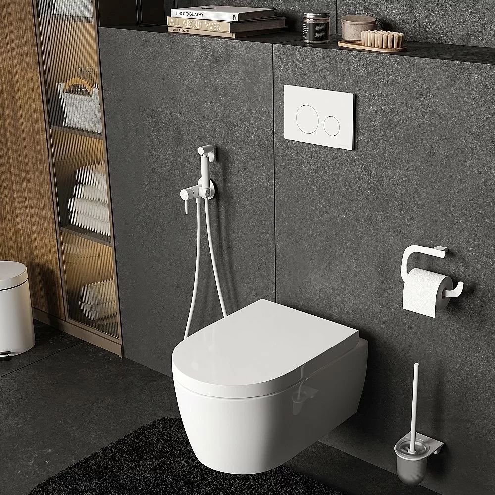 Инсталляция для унитаза WasserKraft Alme 15TLT.010.ME.WM02 кнопка белая матовая