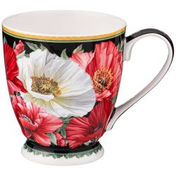 КРУЖКА LEFARD "МАКИ" 480 МЛ ЧЕРНАЯ (КОР=24ШТ.)