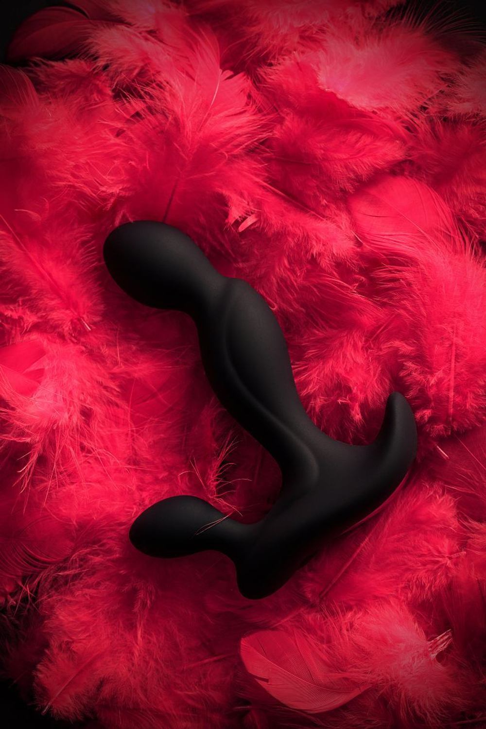 Черный вибромассажер простаты Vela - 12 см. (Цвет: черный)