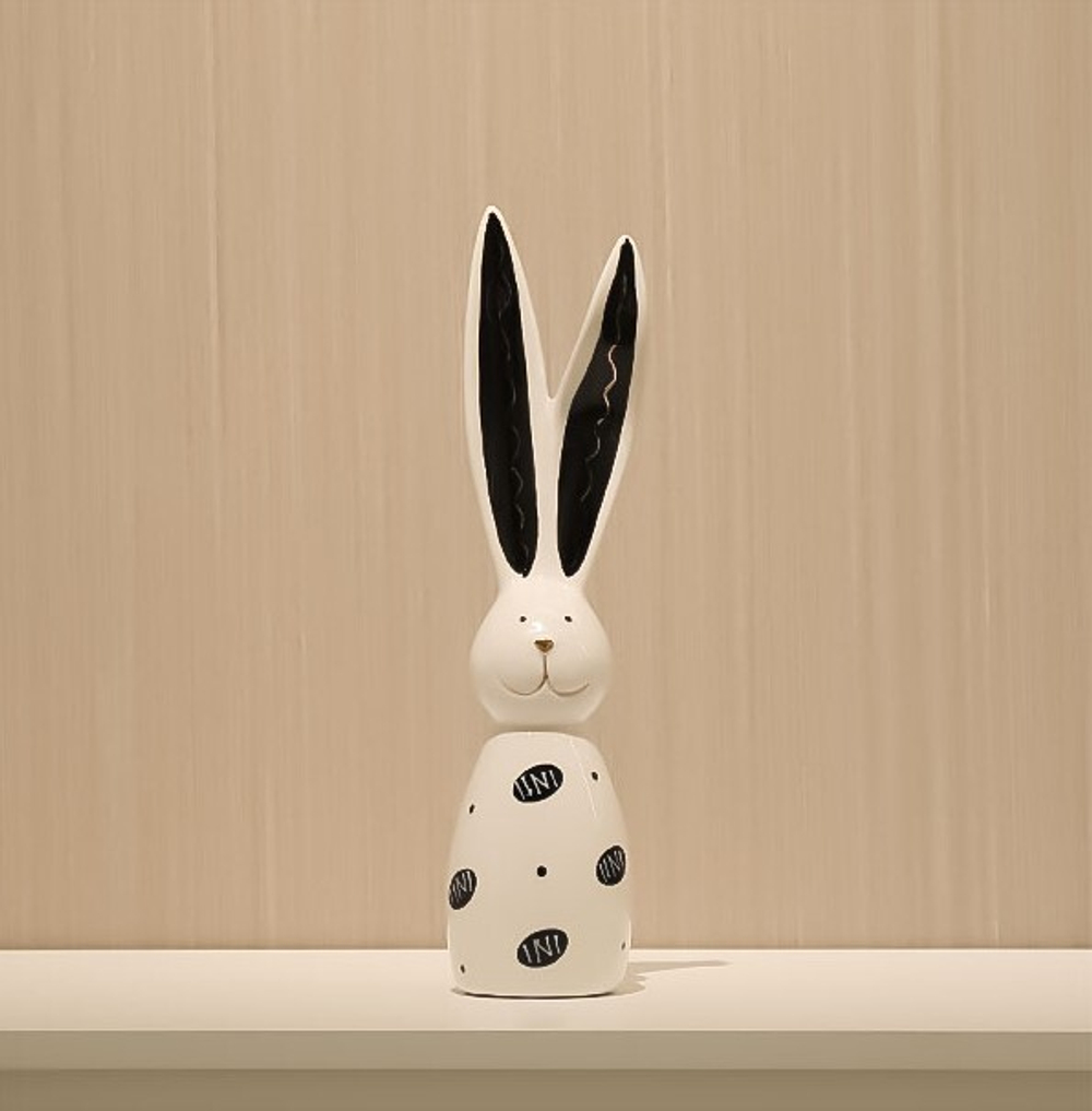 Статуэтка Long ear rabbit black