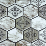 Панель самоклеящаяся 30*30см "Соты", цвет серо-коричневый