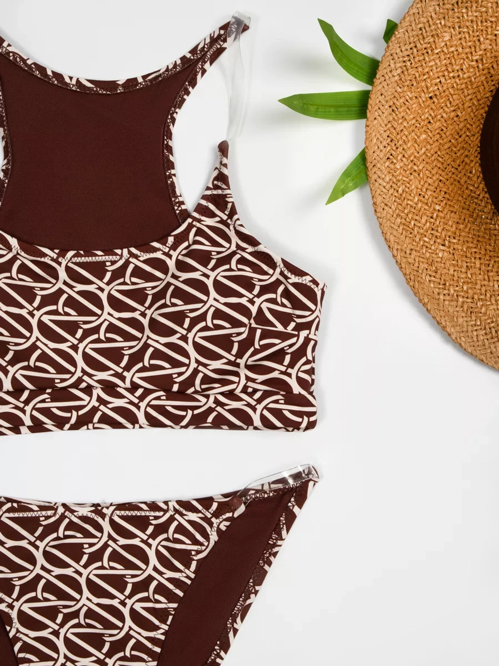 купальник раздельный 3 в 1 с топом и с 2 -мя плавками