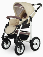 Коляска BARI  (BartPlast) 03 коричневый-бежевый