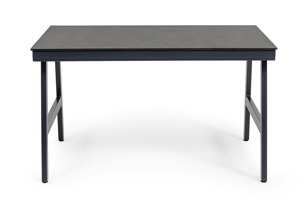 "Рио" стол из HPL 130х90см, цвет столешницы "серый гранит"