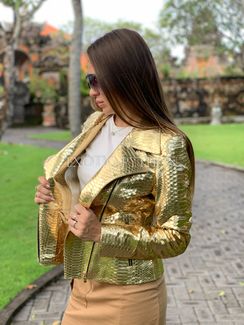 Женская куртка из кожи питона JT-93
