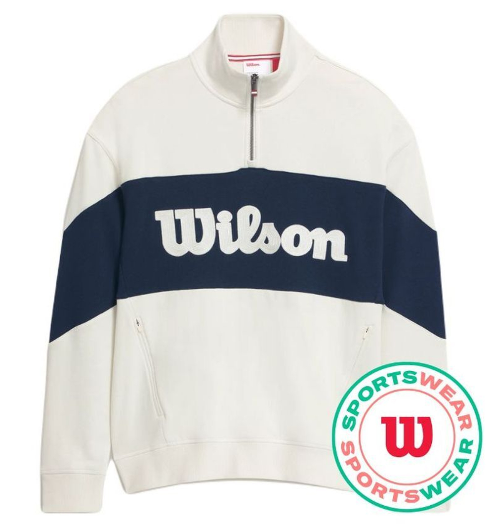 Мужская теннисная кофта Wilson Parkside 1/2 Zip Pullover - разноцветный