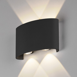 Уличный настенный светильник Elektrostandard 1555 TECHNO LED серый
