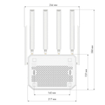 Netcraze Hero 5G (NC-4110) Мультигигабитный интернет-центр с модемом 5G, двумя слотами для SIM-карт, Mesh Wi-Fi 6 AX3000
