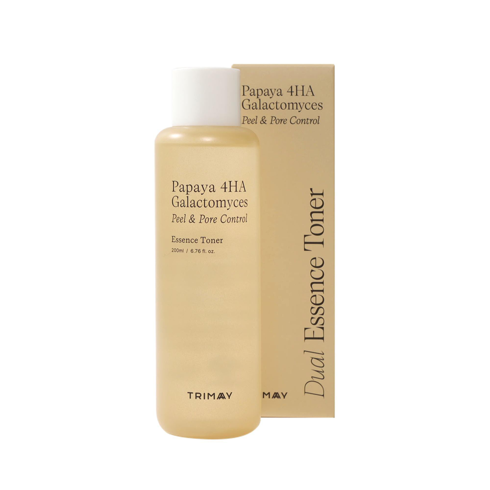 Trimay Кислотный пилинг тонер-эссенция с папайей и галактомисисом Papaya 4HA Galactomyces Peel & Pore Control Toner. 200мл