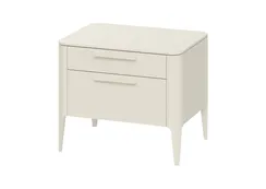 Тумба прикроватная Type 2 ящика ширина 60 см (молочный)