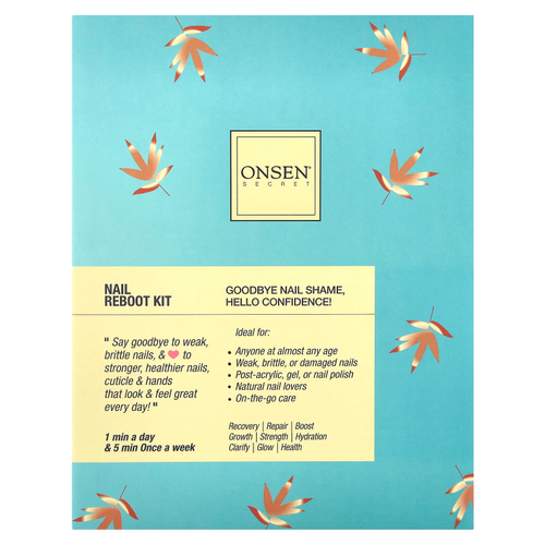 Onsen Secret, Набор для перезагрузки ногтей, 4 шт.