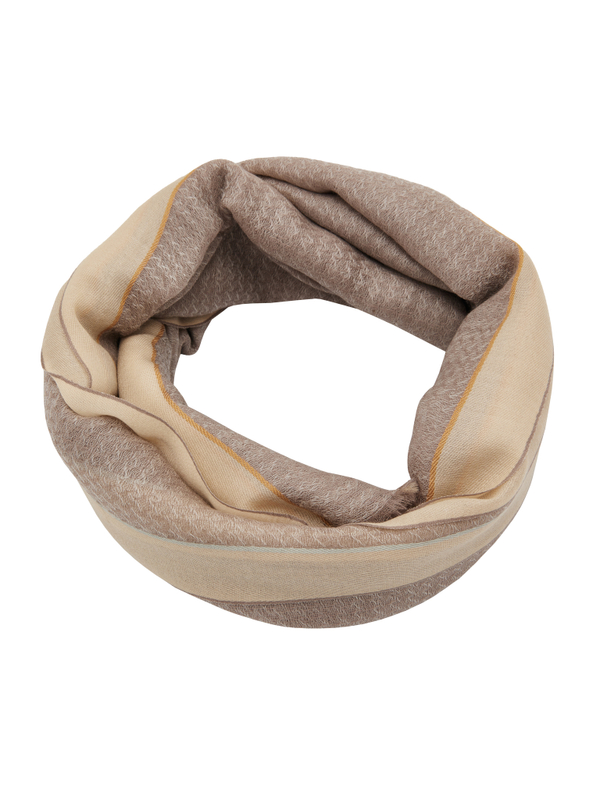 Stole cashmere beige melange color